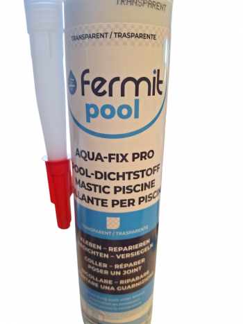 Preview: Fermit Aqua-Fix Pro 290 ml transparent Dichtstoff für Abdichtung unter Wasser